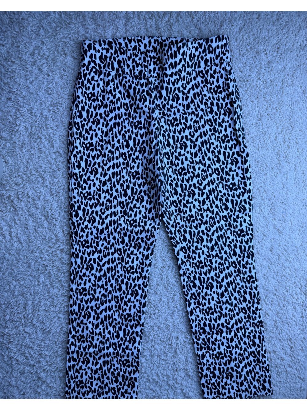 Sz L Leopard Print Women's Pull On Pants